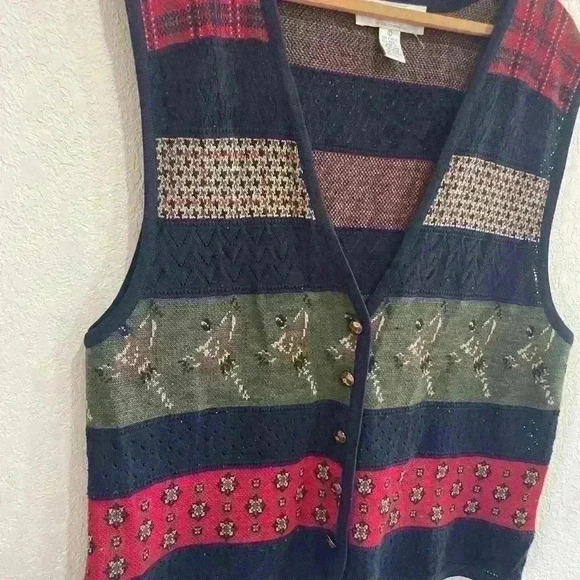 ⚡️5/$20 bundle sale⚡️ Vintage Robert Scott Vest LG - Picture 7 of 7